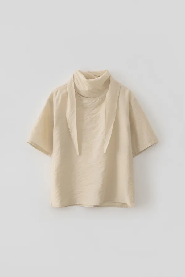 Scarf Blouse_Beige