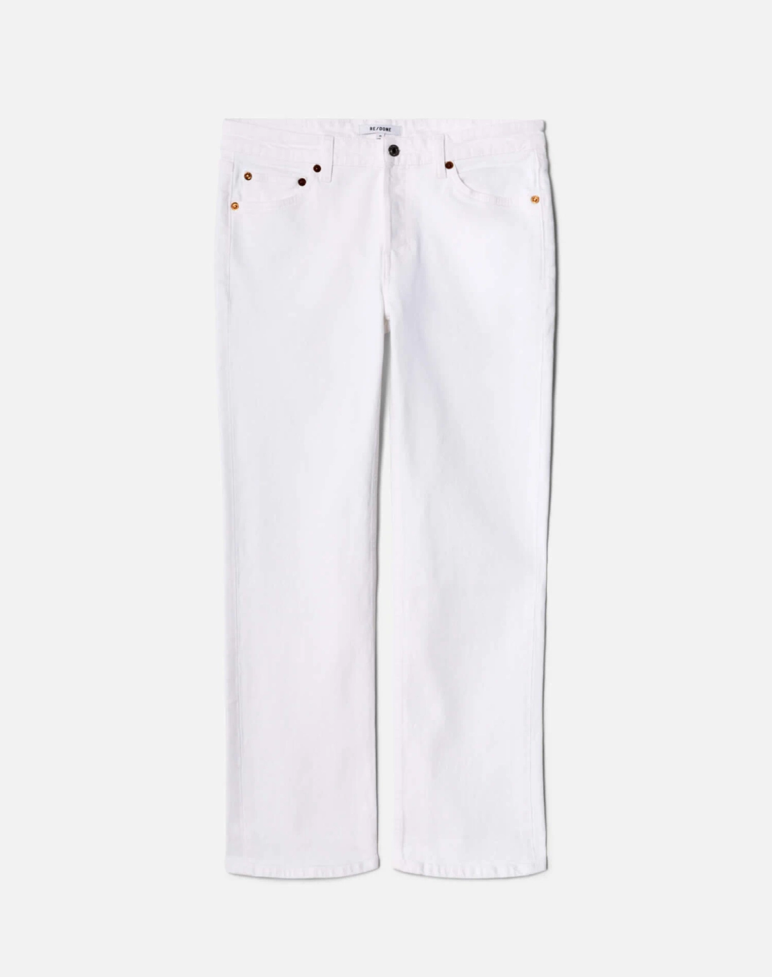 리던 Comfort Stretch Slim Straight Crop - White 상품 이미지 1