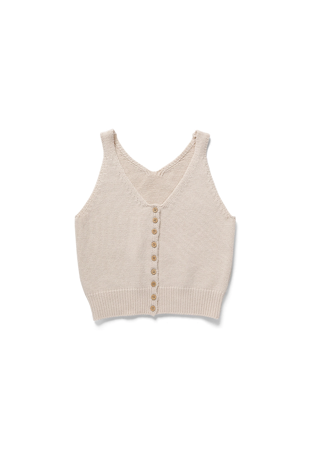 위드아웃썸머 Nuts sleeveless knit_beige 상품 이미지 1
