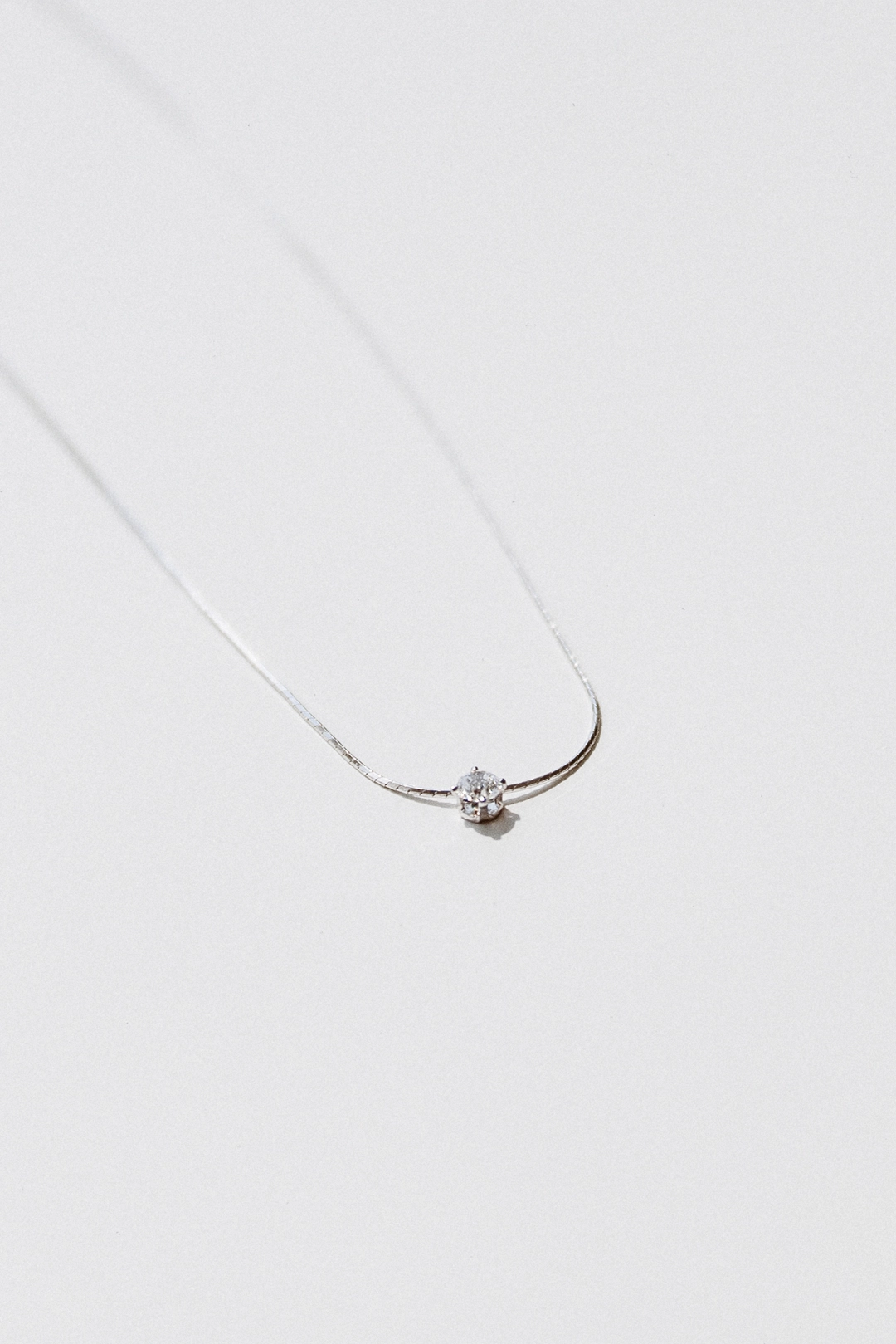 스앨더 20247_Cubic Snake Chain Necklace 상품 이미지 1