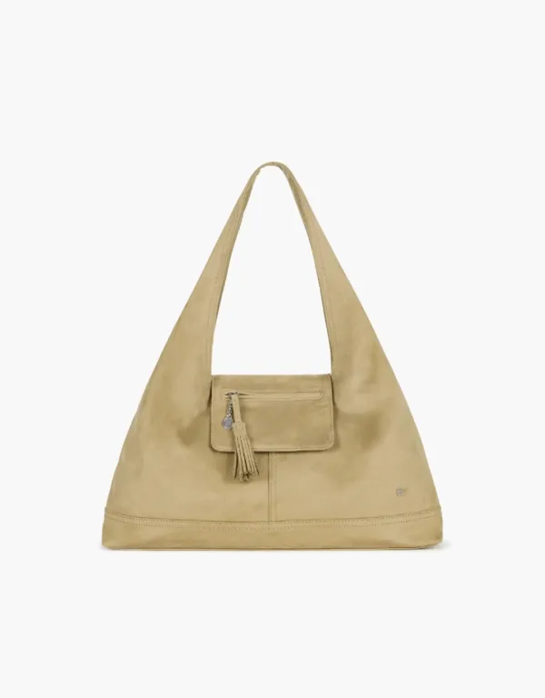 Noa bag (suede) - light beige