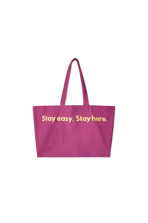 Stay eco bag_magenta