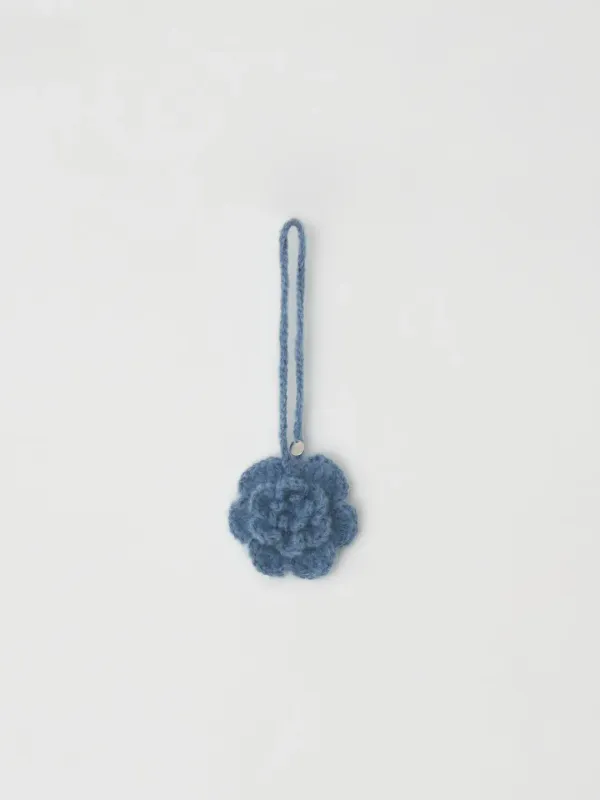 floral keyring(blue)