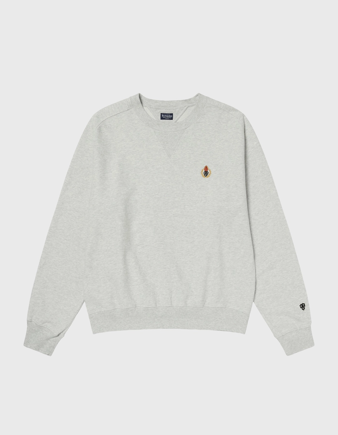 헤리티지플로스 CREST WASHED 221 CREWNECK / M.Grey(3%) 상품 이미지 1