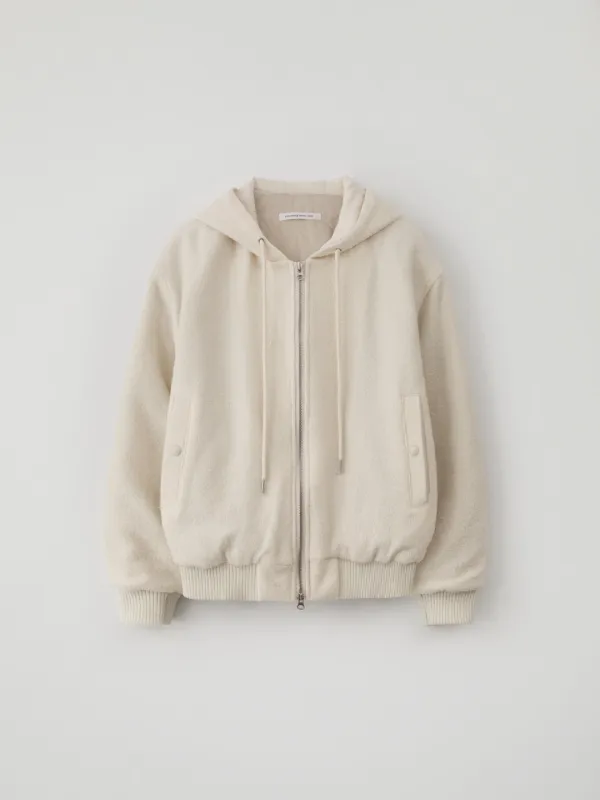 Wool Hooded Jacket(Ivory)