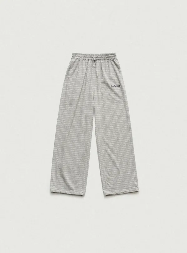 Milo Stripe Drawstring Pants_Grey