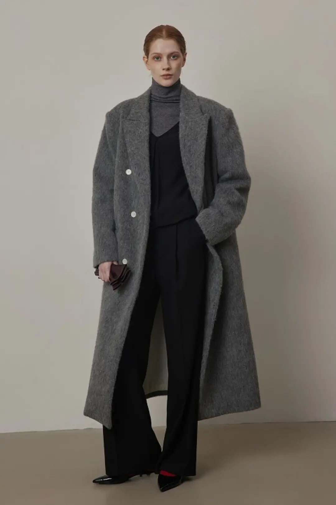 퀸스래빗 Wool One Tuck Boy-fit Slacks Trousers_Pants 상품 이미지 2