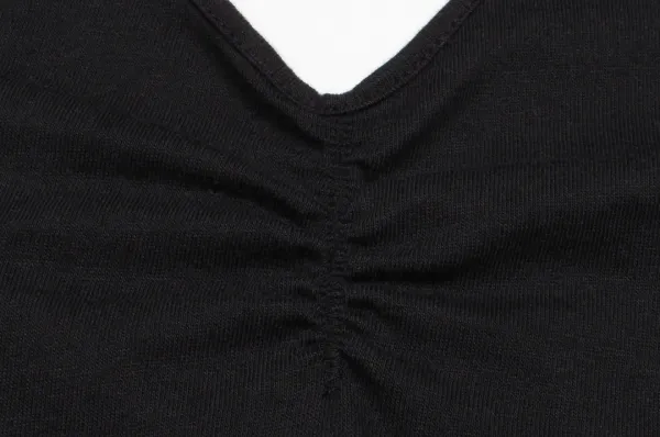 flare halter top (black)