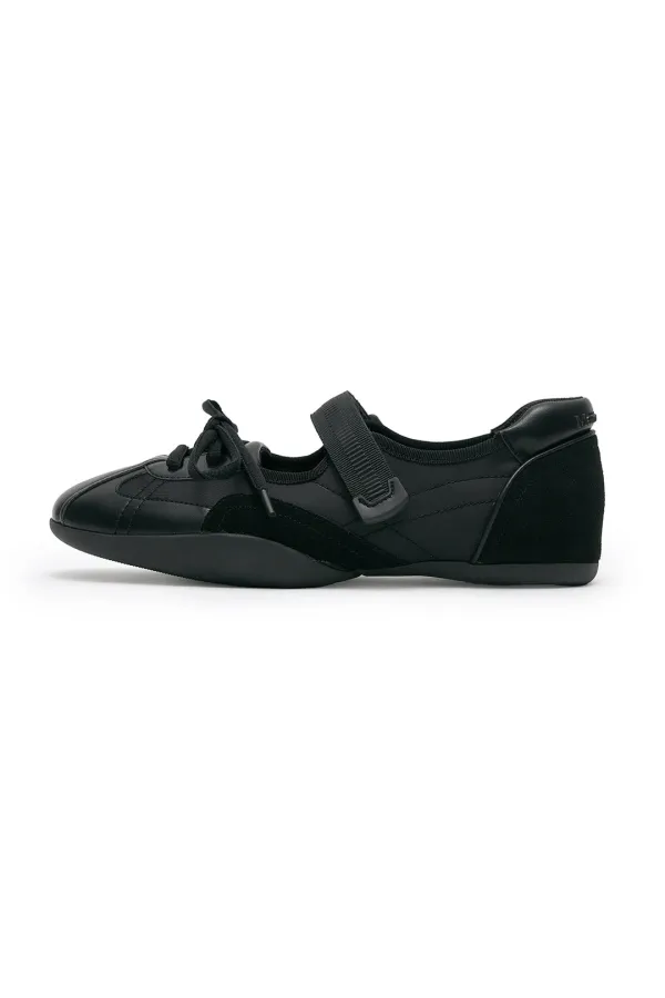 SPORTY MARYJANE SNEAKERS IN BLACK