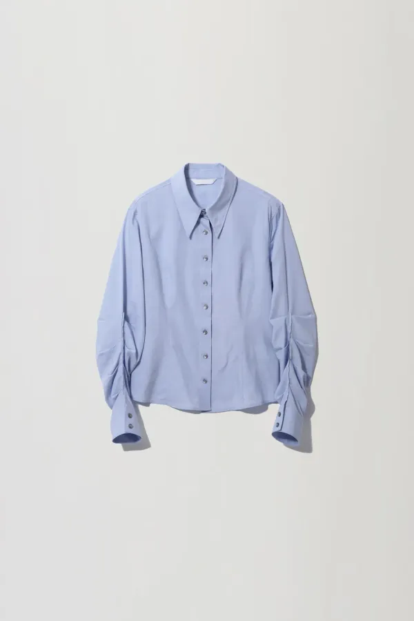 PIN-TUCK SHIRT_SKY