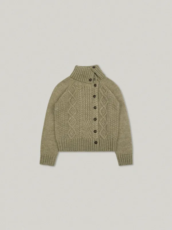 TURTLENECK RAGLAN KNIT (OLIVE)