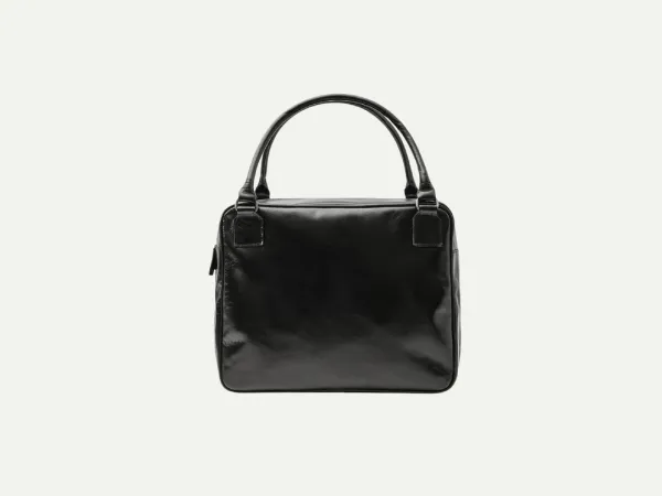 Via Square leather bag (Black)