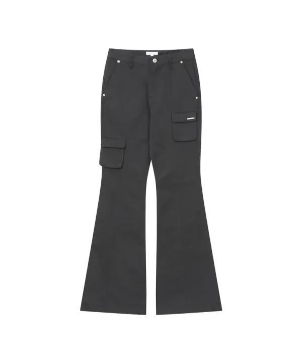 Line pocket cargo pants CHARCOAL