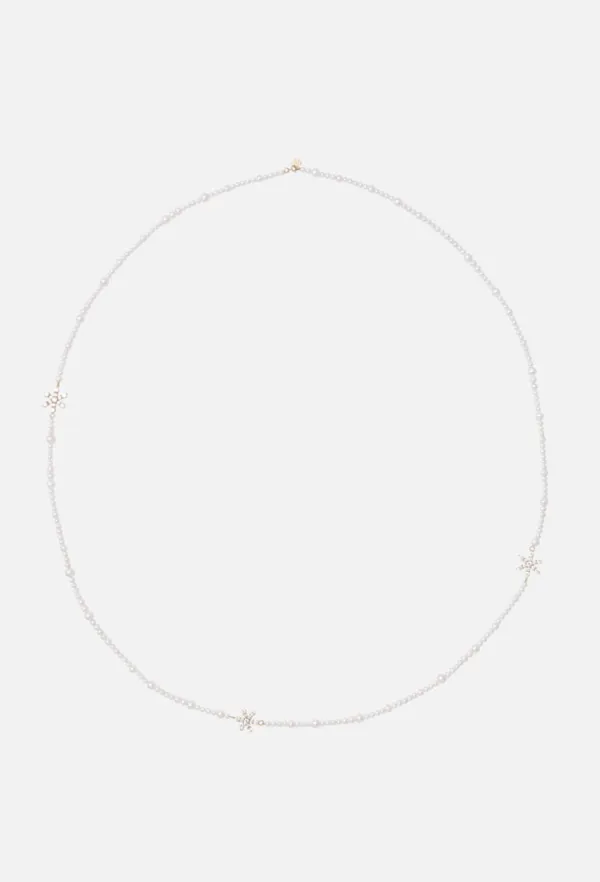 [Pre-order] Celeste Pearl Long Necklace 127cm (Lab Diamond)