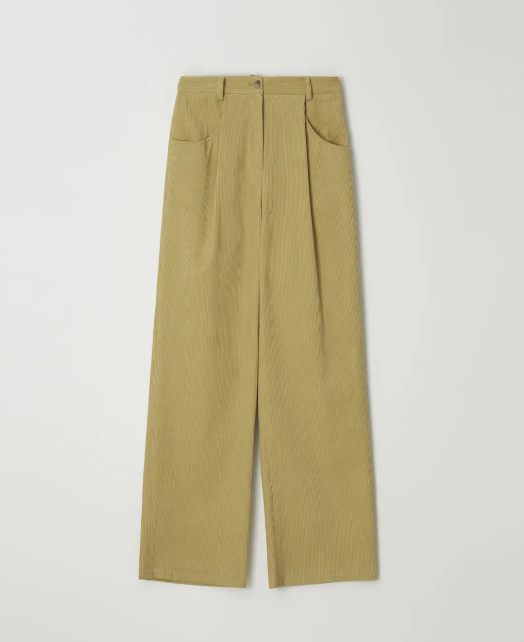 스텝어라운드 Corduroy Flap Detail Wide Pants_MUSTARD 상품 이미지 2