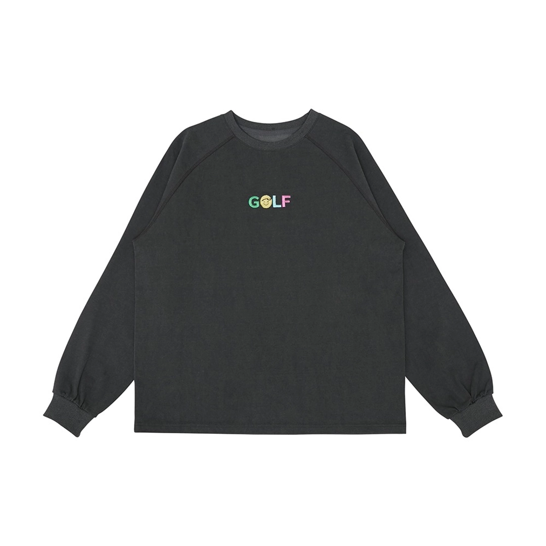 피브비 Long Sleeve Embroidery T-shirt (fuzzy charcoal) 상품 이미지 1
