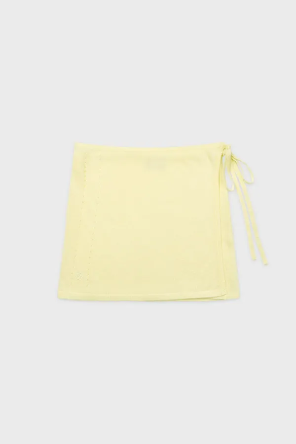 Sheer Layered Skirt (Lemon Yellow)