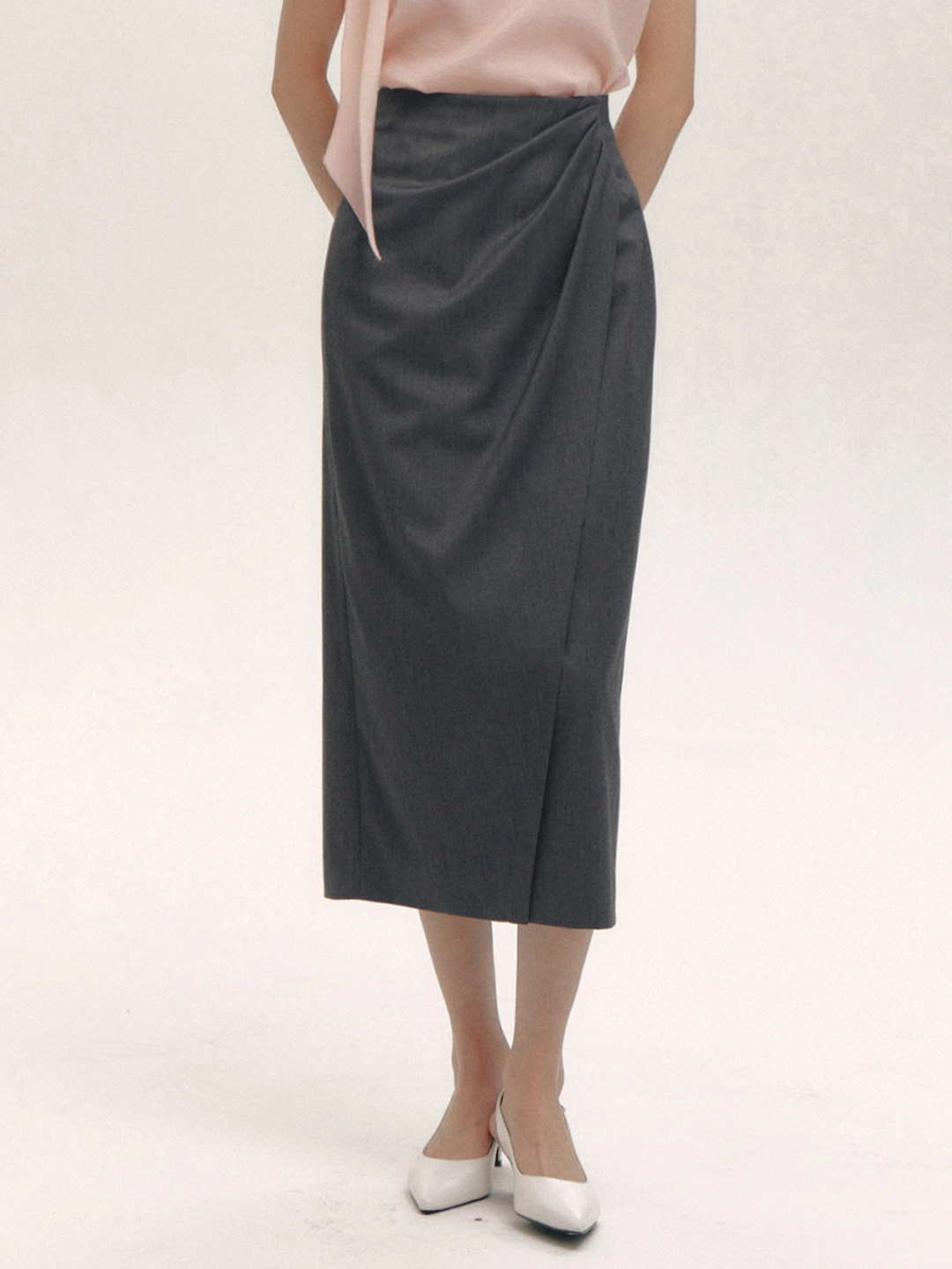 플로움 Diana Drape Skirt(3color) 상품 이미지 1