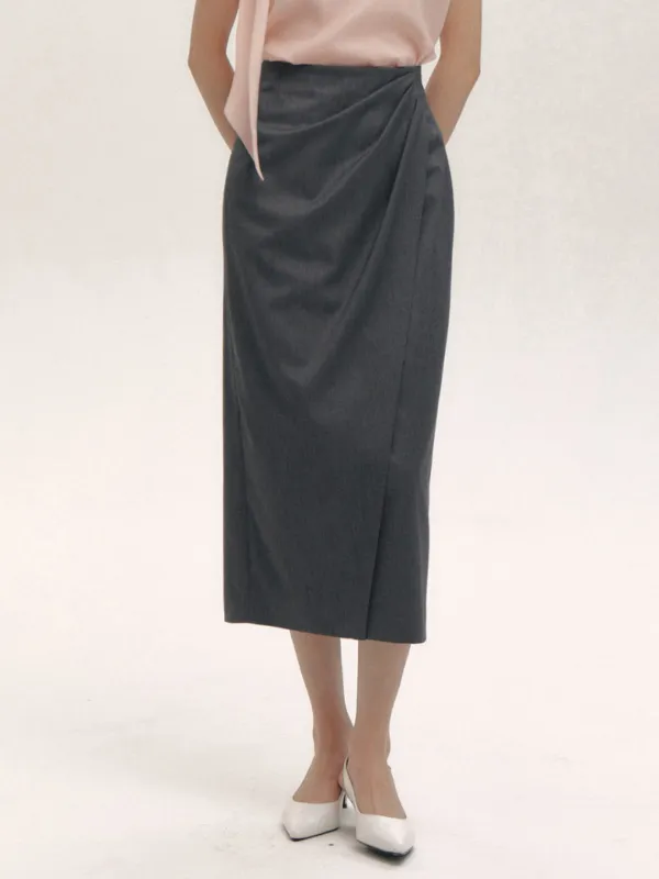Diana Drape Skirt(3color)