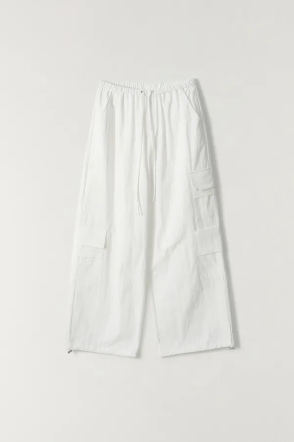투 포켓 카고 조거 팬츠 WHITE