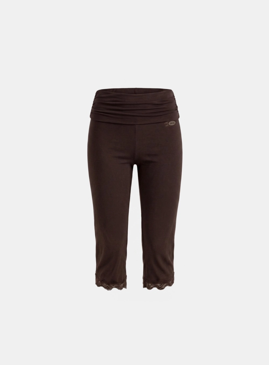 배드블러드 [8/7 발송] [w-srt26-035] Everyday Lace Capri Pants - Brown 상품 이미지 1