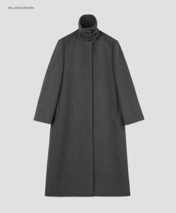 (CT-1477)WOOL SINGLE MAXI COAT