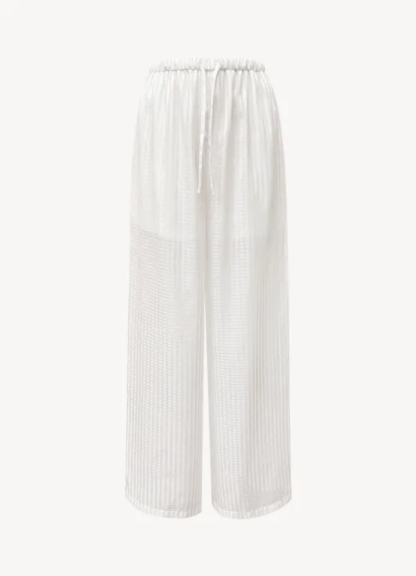 Check Sheer Pants