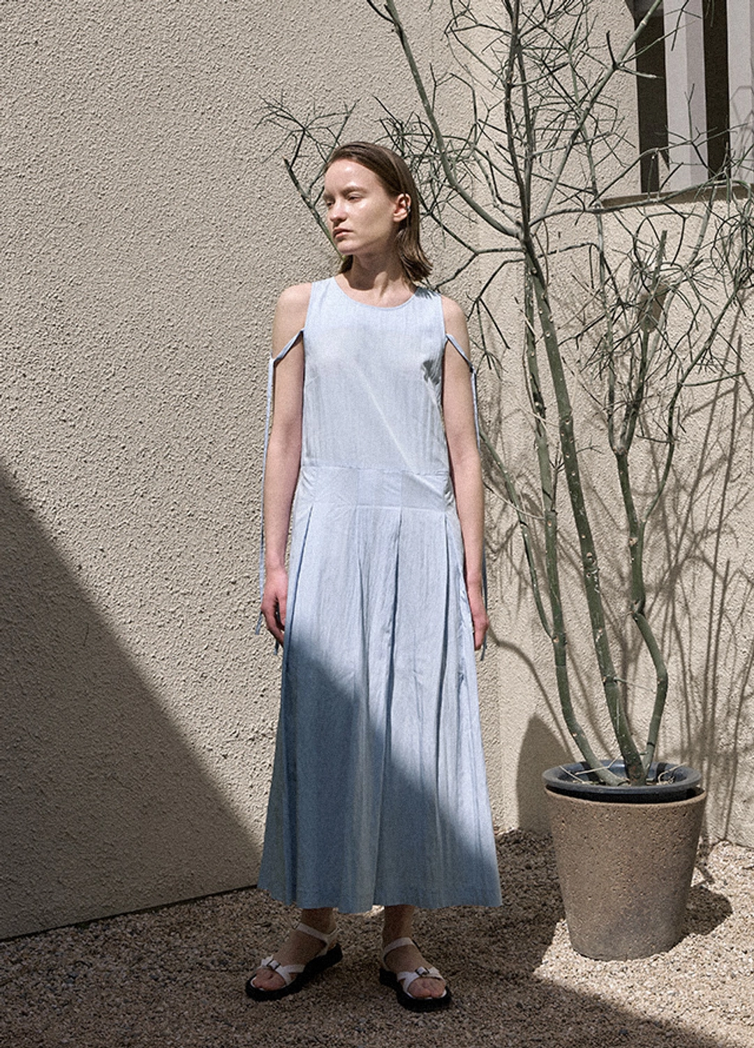 아뜰리에 나인 (OP-6165)LOREN PLEATED MAXI DRESS 상품 이미지 3