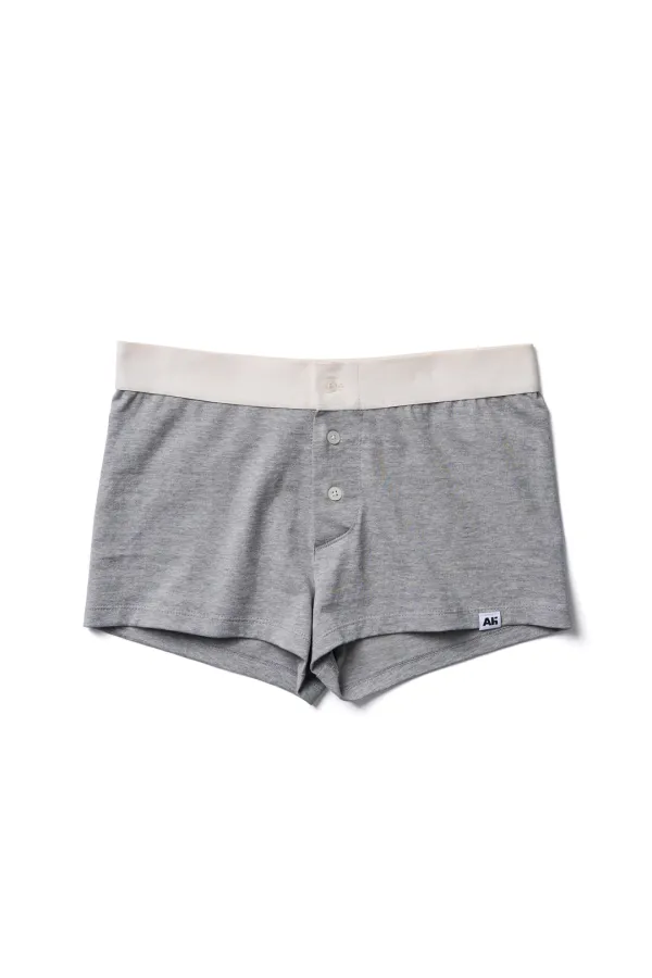 Banding Button Shorts Grey