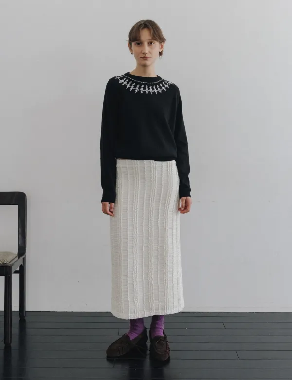 Monoka Frill Skirt (Cream)