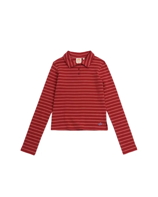 Stripe PK T-Shirt(W)_Red