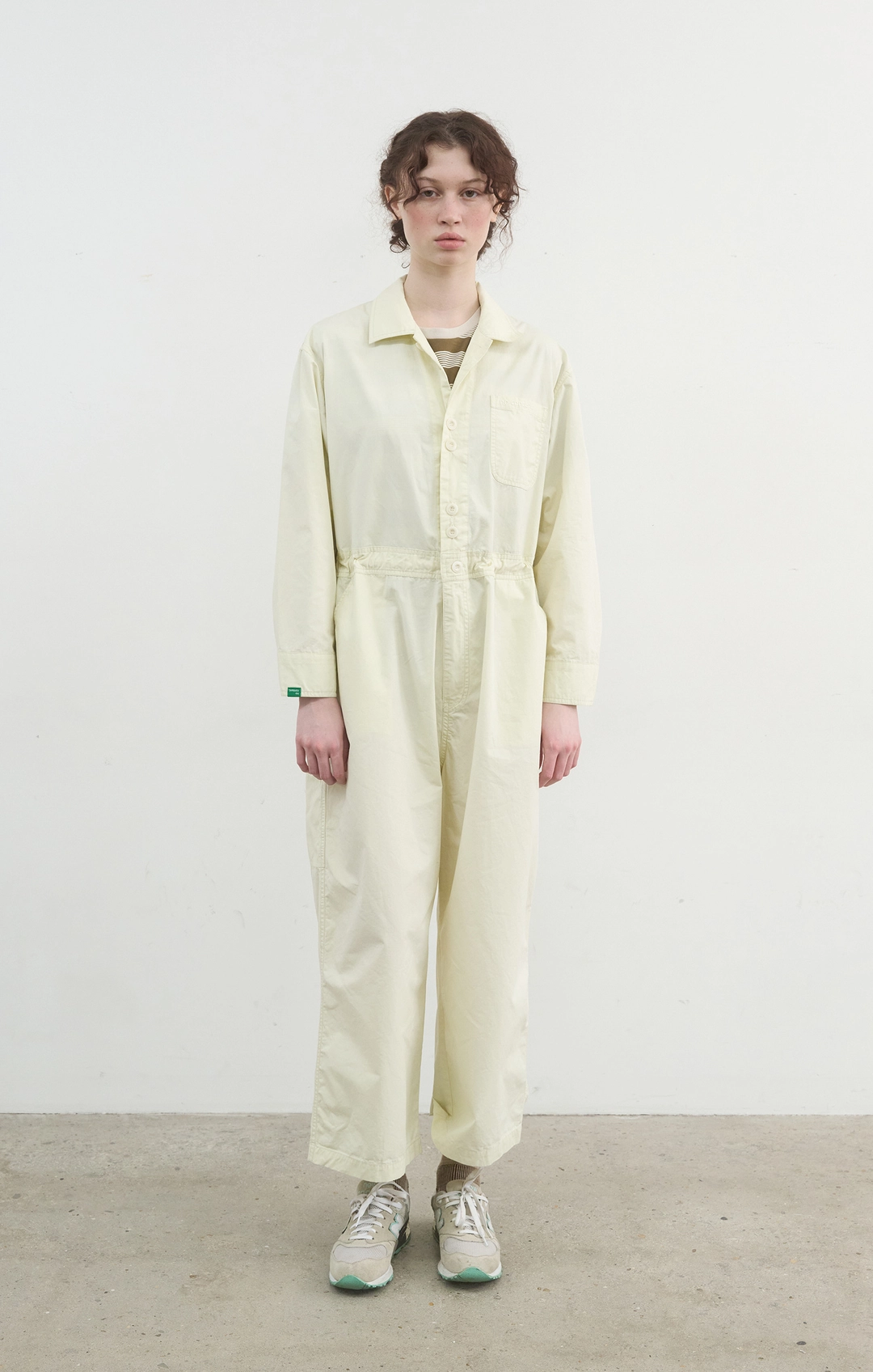노컨텐츠 416. Worky Jumpsuit_Lemon Cream 상품 이미지 1