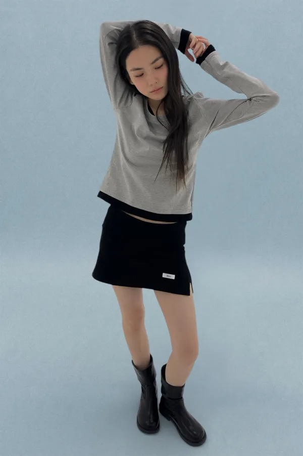 Unit t-shirt / Melange Black