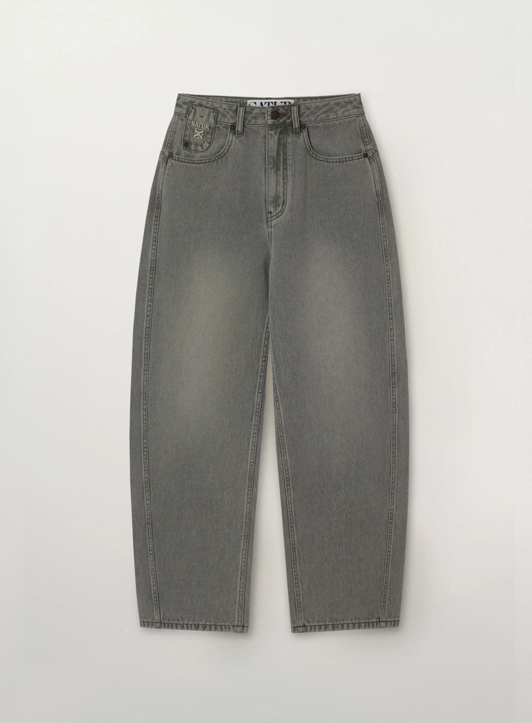 세터 [이민정 Pick] (W) Round Color Denim Pants - Khaki 상품 이미지 1