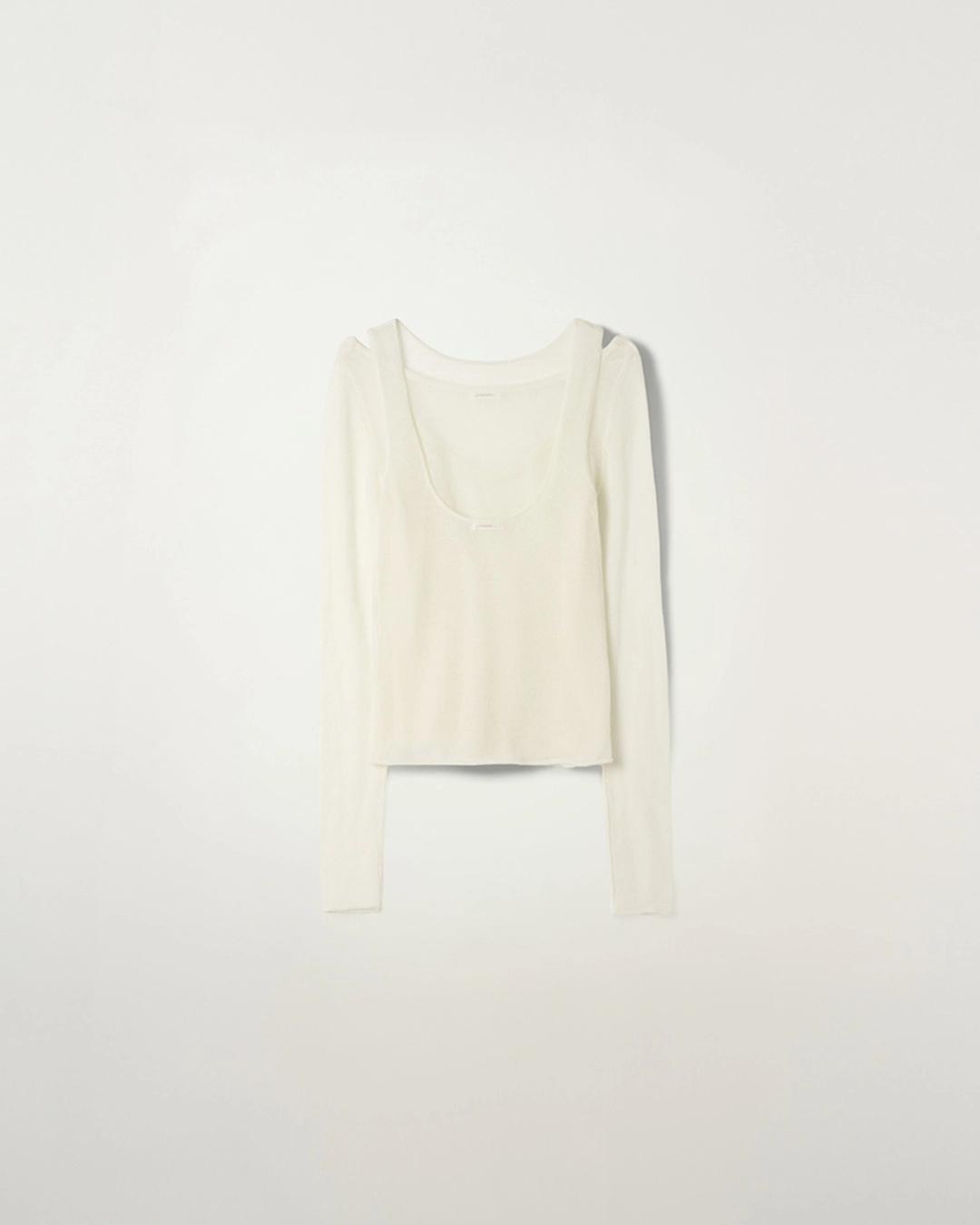 누아르나인 Two-piece Knit Top [IVORY] 상품 이미지 1