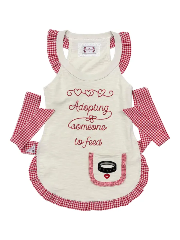 Apron Ruffle Tank Top Raw