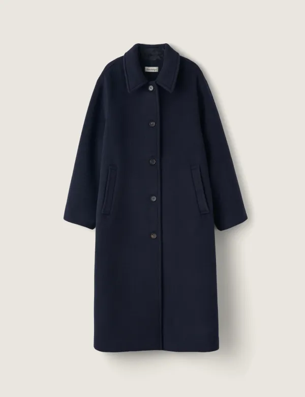 Brahms Wool Coat (Navy)
