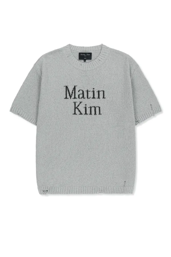 HALF SLEEVE LOGO PULLOVER FOR MEN IN LIGHT GREY