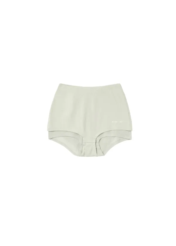 SOFT LAYERED SHORTS, BEIGE