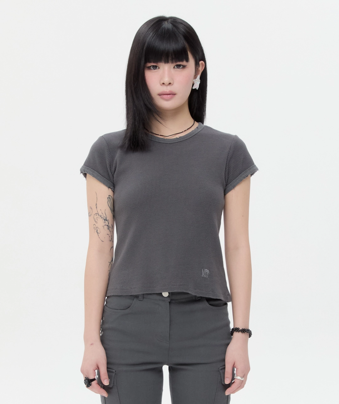 타입서비스 Rough Texture Top [Charcoal] 상품 이미지 1