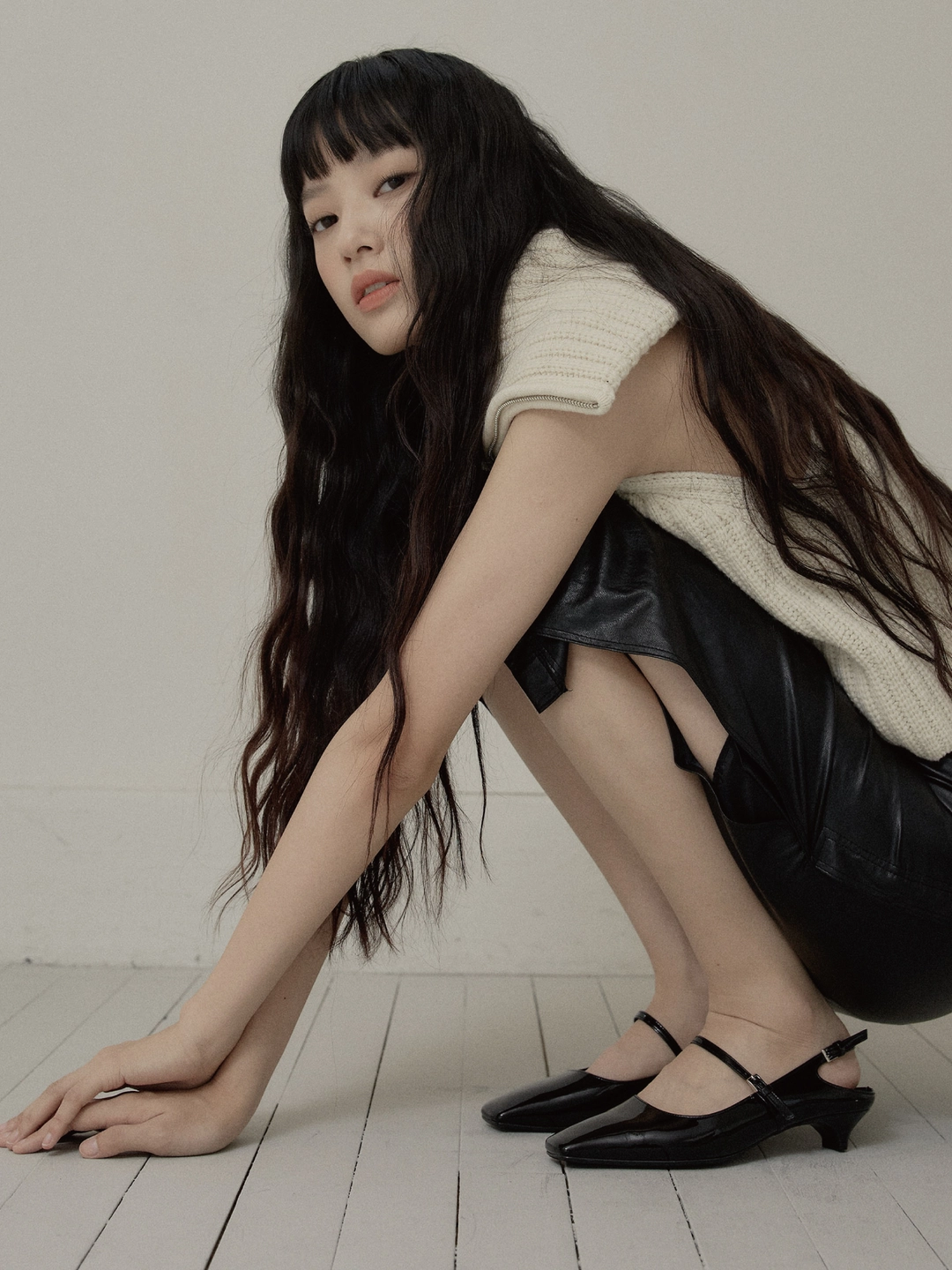 러브듀이 CITY CUT kitten heel (maryjane ver.) / 블랙페이턴트 상품 이미지 2