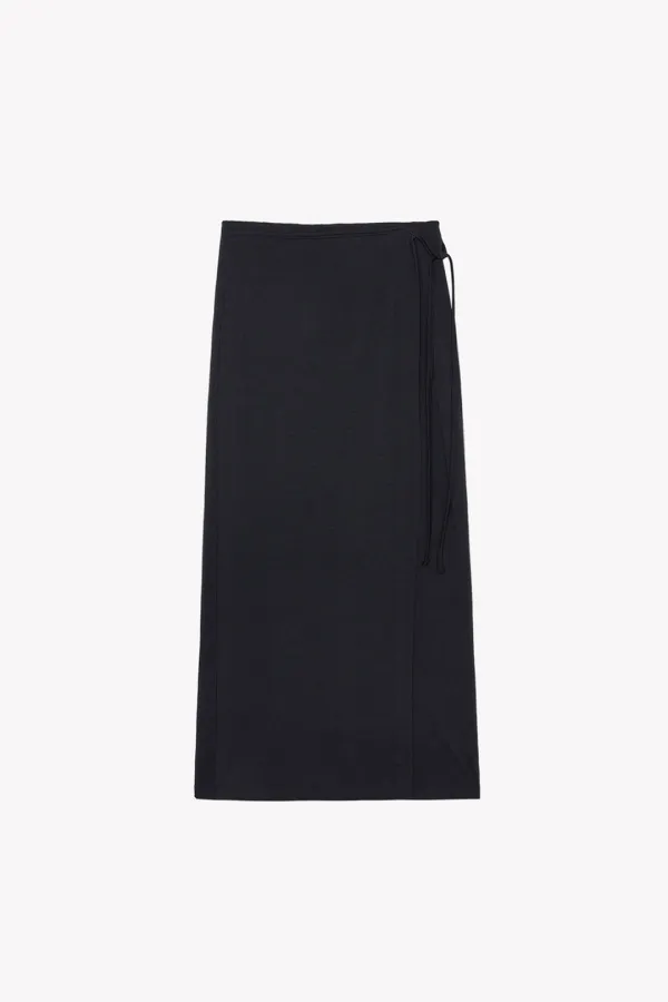 Ruel Wrap Skirt (Black)