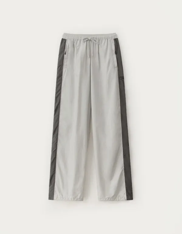 Kota Nylon String Pants - Light Grey/Charcoal