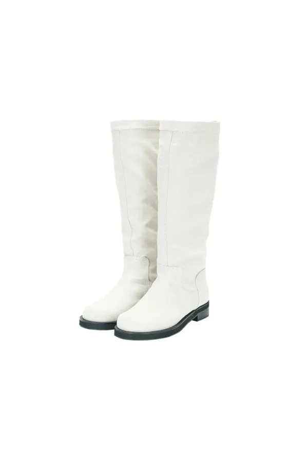 WASHED LINEN LONG BOOTS