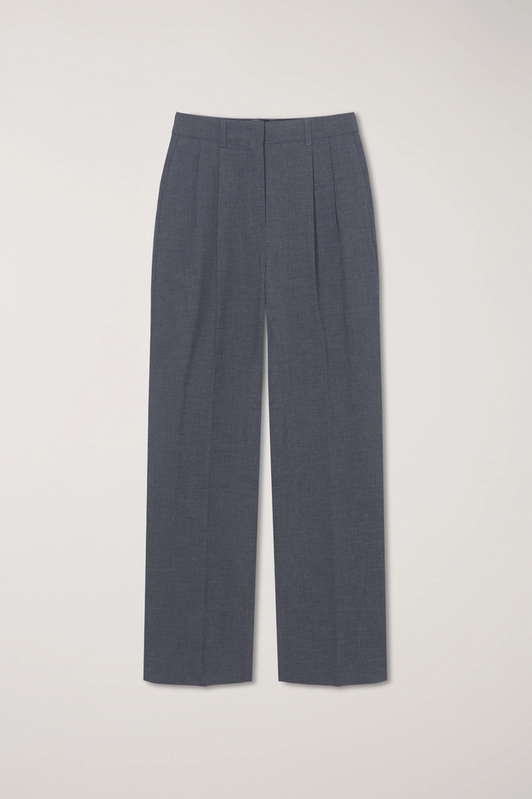 던스트 DOUBLE PLEATED SLACKS MELANGE GREY_UDPA6A204G2 상품 이미지 1