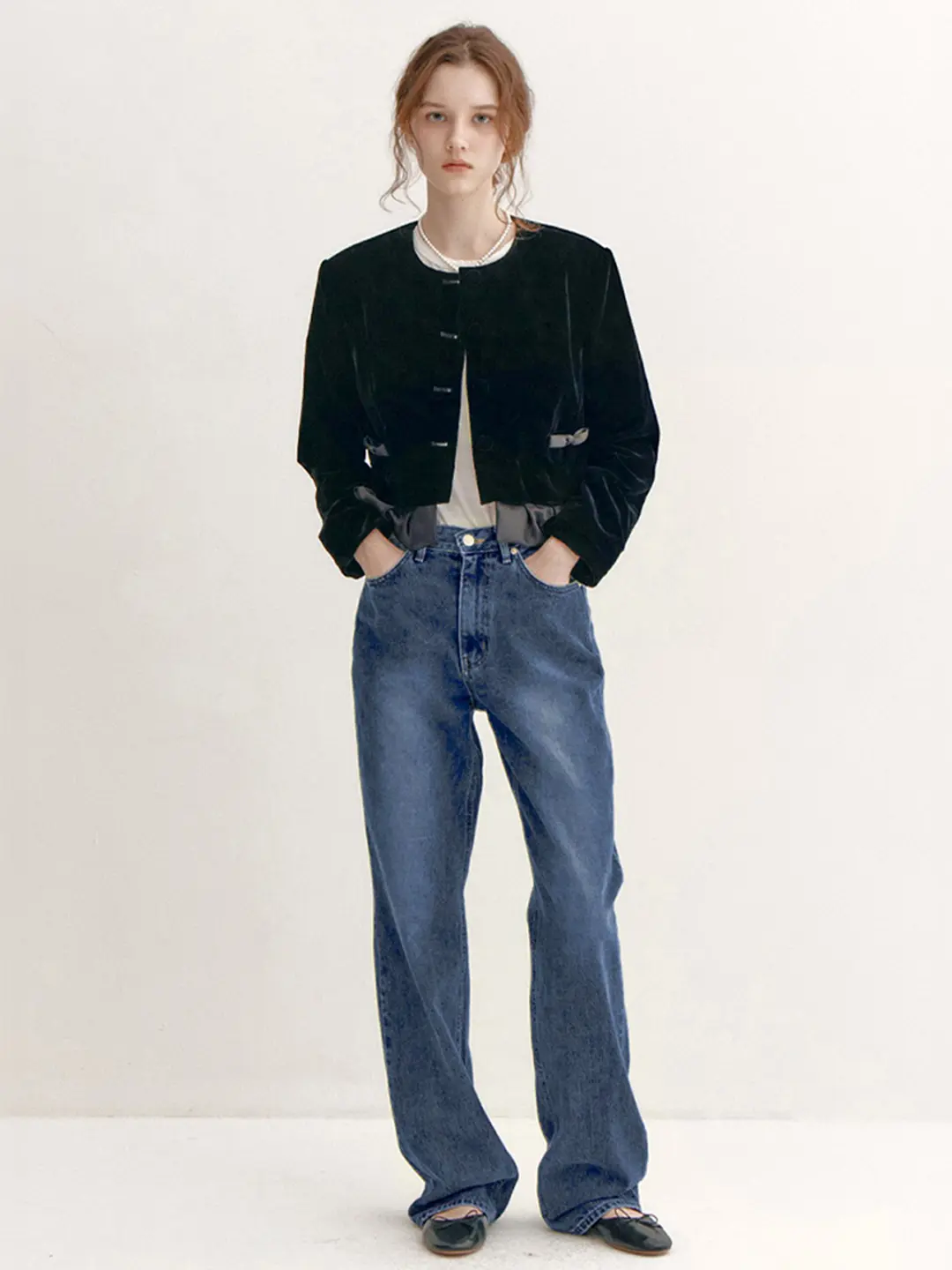 플로움 Heart Pocket Denim Pants_Relaxed Fit 상품 이미지 1