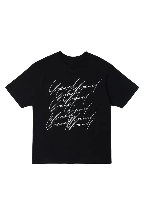 SIGNATURE OVERSIZED T-SHIRT BLACK