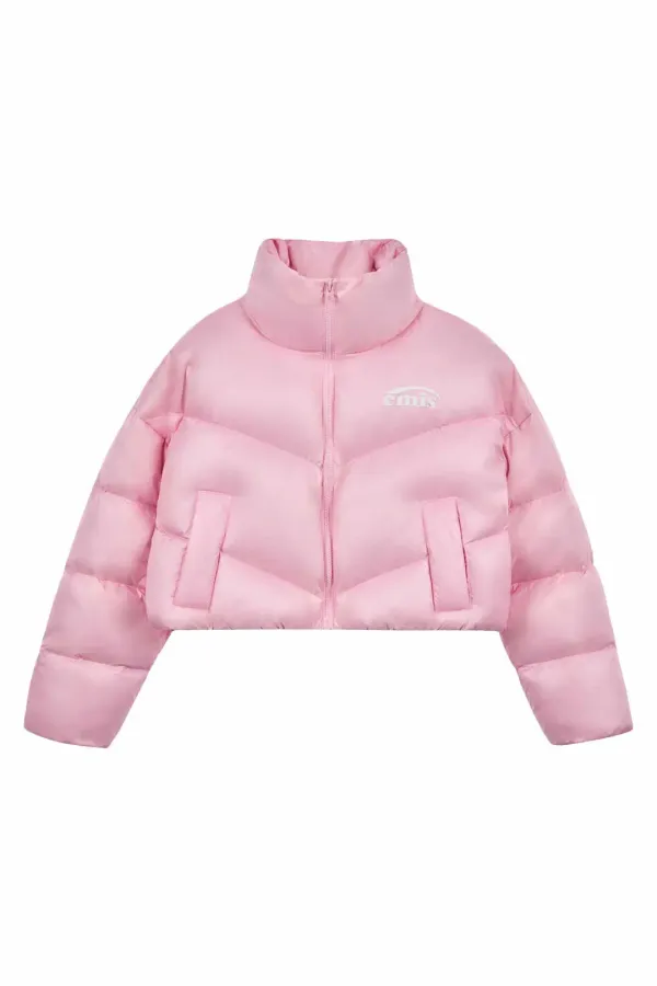 DUCK DOWN CROPPED PADDING-PINK