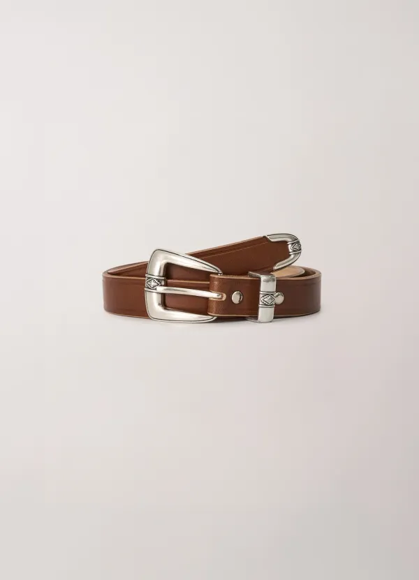 Western Full Grain Belt (Brown)