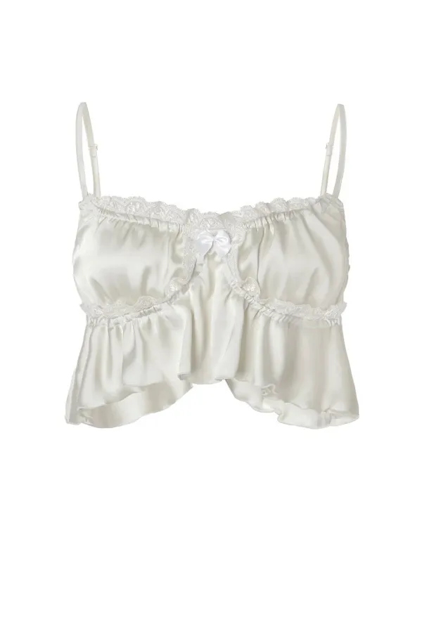 Milky ribbon top